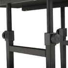 HOMCOM 31" Mobile Standing Desk - Black-Easy movement from four smooth-rolling casters and brakes allow you to keep this sofa table in place 