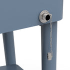 Permasteel 80 qt Rolling Patio Cooler with Divider & Shelf - Blue-Four swivel caster wheels (two lockable)