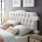 Modway Annabel Upholstered Vinyl King Headboard - White-Fine vinyl upholstering