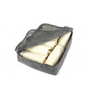 TUCCI Italy 3-Piece Travel Packing Cube Set - Grey-Breathable Mesh Top - visibility, ventilation, easy item identification