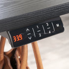 Sauder Miscellaneous Office Adjustable Height Desk - Black-Finished on all sides for versatile placement