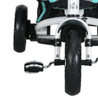Qaba 6-in-1 Toddler Tricycle with Parent-Push Handle - Green-Detachable push handle allows parents to control direction easily 