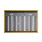 KUCHT KRH36SG 36" 900 CFM Wall Mounted Range Hood - Stainless Steel/Gold-LCD display with sensor touch allows you to choose the right speed