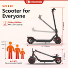 Gyrocopters Flash 6.0 Electric Scooter for Adults & Teens - Speed 30 kmph - Range 30 km - 350 W-Black-9