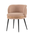 Manhattan Comfort Kaya 22.83" Modern Velvet Upholstered Dining Chair - Nude-10
