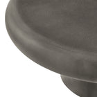 Modway Argos Indoor/Outdoor Patio Concrete Round Coffee Table - Grey-8