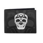Oscardo James Johnson Skull Bifold Wallet-Indigenous Art Designs - Features authentic Indigenous art designs by First Nations, Inuit, and Métis artists from across Canada