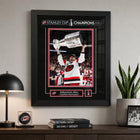 Frameworth Sebastian Aho 16" H x 20" W Replica Signature Frame Carolina Hurricanes 2026 Stanley Cup Champions - Officially Licensed NHL/NHLPA-Professionally framed in Canada: The image is printed on high-quality photo paper and professionally finished in a black frame with a clear protective front