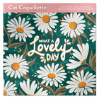 Mead 2027 Decorative Wall Calendar - 12" x 12" - Cat Coquillette - Bilingual-Showcases cheerful floral illustrations with retro styling and uplifting typography