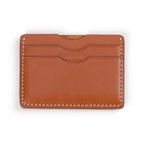 Decent Living Leather Card Holder Wallet - Brown-Total four card slots for up to 8 cards
