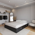 Nexera Hunter 2-Drawer Storage Bed - Queen Size - Black-6