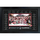 Frameworth Carolina Hurricanes 24" H x 36" W Replica Signature Frame 2026 Stanley Cup Champions Framed Wall Art 24x36 Frameworth - Licensed-Officially licensed NHL and NHLPA wall art: Carolina Hurricanes 24x36 Replica Signature Frame 2026 Stanley Cup Champions for Carolina Hurricanes fans and collectors