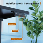 ShoppingAll 48"W Dual Motor Height Adjustable Electric Standing Desk - Black-Tabletop measures 120cm / 47.2"W and 60cm / 23.6"L