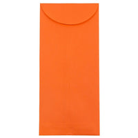 JAM Paper #14 Policy Envelopes, 5 x 11.5, Brite Hue Orange Recycled, 100 Pack (3156405g)-Orange