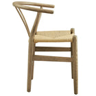 Modway Amish 29" Wood Dining Chair - Grey-Non-Marking Foot Pins