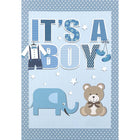 Mill Brook Studio Baby Greeting Cards/Envelopes - 5-3/8" x 7-3/4" - Boy: Teddy Bear - 18 Pack-Premium quality greeting cards