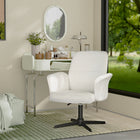 Homy Casa Swivel Conference Office Chair - Beige Fabric-6