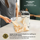 Instaseal Compact Upright Bag Food Vacuum Sealer-Prevents freezer burn removing air and sealing bags locks in flavor and prevents exposure to elements that ruin food over time