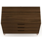 Manhattan Comfort Rockefeller 35.24" Mid-Century Modern Dresser - Brown-10