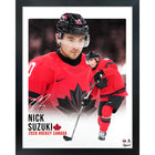 Frameworth Nick Suzuki Replica Signature Collage Hockey Canada 2026 - Framed Print - 16" x 20"-Officially licensed Hockey Canada collectible featuring Nick Suzuki replica signature with multi-photo collage layout. 16 by 20 inch premium framed display