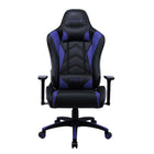 Emerge Vartan Bonded Leather Gaming Chair - Blue-Black and blue gaming chair