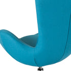 Flash Furniture Egg Series Aqua Fabric Side Reception Chair-Pillow Size: 12-13"W x 8-10"H x 2" Thick