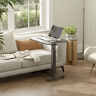 HOMCOM 25.6" Pneumatic Standing Desk Adjustable Height - Black-Versatile: use as a laptop table, or how about as an overbed table or sofa desk