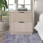 Hudson&Canal Yarden 24" Nightstand - Alder White-Features easy assembly