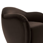 Modway Compose Performance Velvet Swivel Armchair - Chocolate Brown-8