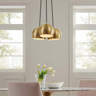 Modway Chalice 3-Light Metal Pendant - Satin Brass-Bulbs: 3 E26 60W Max (Not Included)