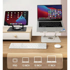 Uncaged Ergonomics RISE Swivel Adjustable Laptop Stand Office Bundle - Silver - 4 Pack-Swivel Rise has a lightweight design. 