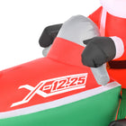HOMCOM Lit Inflatable Santa on Snowmobile Christmas Yard Decoration-Type: Inflatable Christmas Santa Claus with a snowmobile 