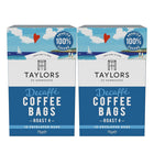 Taylors of Harrogate Decaffee Coffee Bags - 75 g - 2 Pack-Includes 2 boxes of Taylors Decaffeinated Coffee Bags (75 g per box)