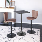 Zuo Elevate Barstool - Brown - Set of 2-Assembly required