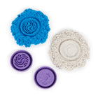 Kinetic Sand Flowfetti-4 themed flowfetti to collect: Collect 4 unique Flowfetti themes! Comes with two Kinetic Sand colors, one themed tool, two stamper lids, sparkly mix-ins and your tube even doubles as a roller!