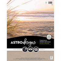 Astrodesigns Cardstock Paper - 8.5" x 11" - Kraft - 50 Pack-Acid-Free and Lignin-Free Printing Paper