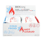 BIOS Living Reusable Gel Pack Display - Small - 12 Pack-Place the compress in the freezer for cold therapy 