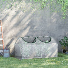 Outsunny 47" x 24" x 24" Portable Mini Tunnel Greenhouse with 2 Windows Steel Frame PE Cover- Polyethylene fabric 140g/m2, robust, durable and resistant    
 