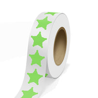 JAM Paper Standard Label Rolls - Sherrif Star - 2 3/4 x 2 3/4 - Neon Green - 125 Labels/Roll-Colour: Neon Green | Make your mail stand out with colourful shipping address labels.