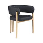 Brassex Brayden Visiting Chair - Set of 2 - Black-Contemporary design