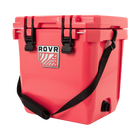 RovR CoolR 25 Quart Hard Cooler with Shoulder Strap - Coral-Adjustable padded shoulder strap makes carrying a breeze