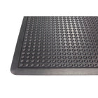 Edgewood Bubble Mat Light Duty Domed Anti-Fatigue Mat - 3' W x 4' L x 5/8" D - Black-Integrated Edges