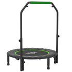 Soozier 40" Foldable Rebounder Trampoline for Adult-Four-level adjustable handlebar, providing flexibility when bouncing