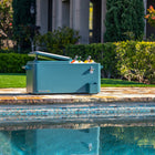 Permasteel 80 Quart Patio Cooler with Removeable Basin - Teal-Removable Legs
