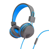 JLab Audio JBuddies Over Ear Folding Headphones - Blue/Grey-English Packaging Only