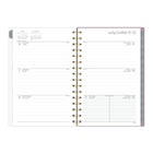 Mead 2026-27 Celestial White Weekly/Monthly Hard Cover Planner - 8½" x 6" - Multicolour - Bilingual-Page size: 8-1/2" H x 5-1/2" W