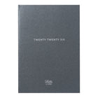 Letts 2026 Titanium Weekly/Monthly Hard Cover Planner - 8-1/4" x 5-5/6" - Charcoal - Multilingual-Week-to-view minimalist format with space for each day of the week