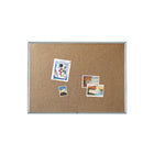 Quartet Economy Cork Bulletin Board - Silver Aluminum Frame - 48" x 36"-Self-healing board - no pin holes