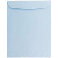 JAM Paper 10 x 13 Open End Catalog Envelopes with Gum Closure, Baby Blue, 50 Pack (1286188I)-Baby Blue Open End Catalog Envelopes