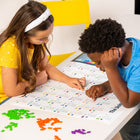 Plus-Plus Plus-Plus Puzzle By Number - Map of the United States - Set of 1400 Pieces-1400 pieces (Red, Blue, Orange, Pastel Blue, Pastel Pink, Apple, Mustard, Violet)